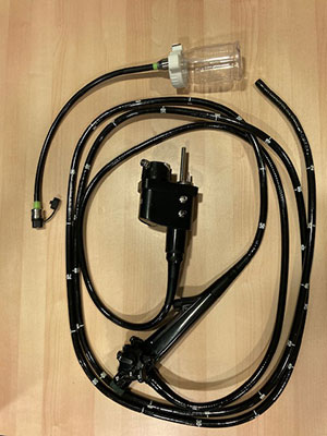 The endoscope which is portable allowing the procedure to be completed at the yard