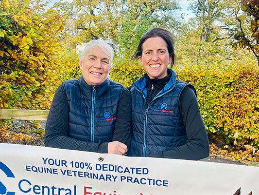 Client care-co-ordinator Sally Burns & Practice Manager Gemma Williamson